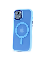 Чехол Clear Case Matte with MagSafe для IPhone 13 (Light Blue)