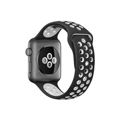 Ремінець Sport на Apple Watch 38/40/41 mm (Black+Gray)