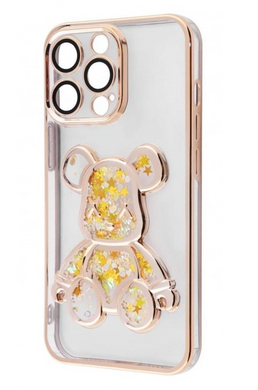 Прозрачный чехол Violent bear для iPhone 15 pro max (Yellow)