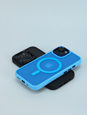 Чохол Clear Case Matte with MagSafe для IPhone 14 PLUS (Light Blue)