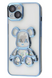 Прозрачный чехол Violent bear для iPhone 15 (BLUE)