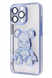 Прозрачный чехол Violent bear для iPhone 15 pro max (BLUE)