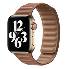 Шкіряний ремінець Magnetick Leather на Apple Watch 38/40/41 (Brown)