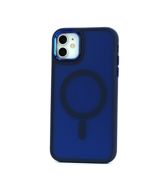 Чехол Clear Case Matte with MagSafe для IPhone 11 (Blue)