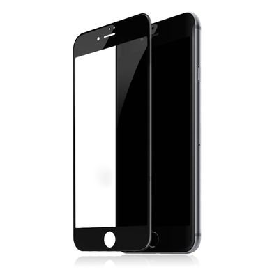 Захисне скло для iPhone 7 plus | 8 plus full glue (Чорне)