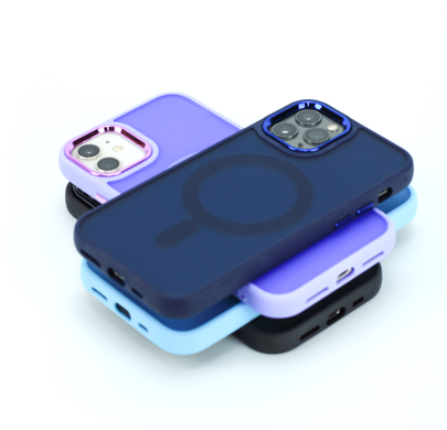 Чехол Clear Case Matte with MagSafe для IPhone 11 (Blue)