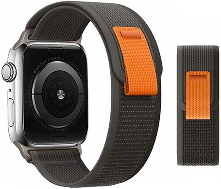 Ремешок Trail Loop на Apple Watch 42/ 44/ 45 / 49 (Black+Grey)