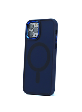 Чехол Clear Case Matte with MagSafe для IPhone 12 PRO MAX (Blue)