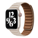 Шкіряний ремінець Magnetick Leather на Apple Watch 42/ 44/ 45 (Starlight)
