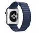 Шкіряний ремінець Leather loop для Apple Watch 42/ 44/ 45 / 49 (Midnight Blue)