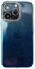 Чехол градиент с блестками для iPhone 13 Pro Max (Blue)