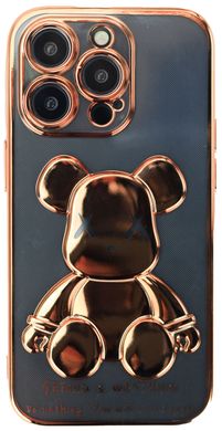 Прозорий чохол Violent bear для iPhone 12 pro (Yellow)