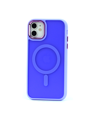 Чехол Clear Case Matte with MagSafe для IPhone 11 (Purple)