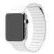 Шкіряний ремінець Leather loop для Apple Watch 42/ 44/ 45 / 49 (white)