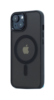 Чехол Clear Case Matte with MagSafe для IPhone 14 PLUS (Black)