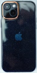 Чохол градієнт з блискітками для iPhone 15 (Blue)