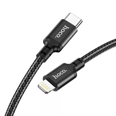 Кабель USB Hoco X14 Double Speed PD 20W Type-C to Lightning (Черный)
