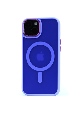 Чехол Clear Case Matte with MagSafe для IPhone 14 (Purple)