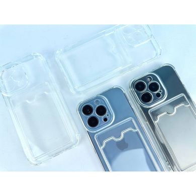 Чехол прозрачный Transparent With Pocket для iPhone 13 Pro