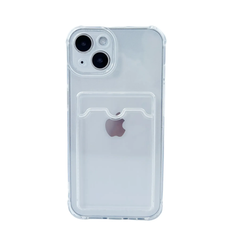 Чехол прозрачный Transparent With Pocket для iPhone 14 plus