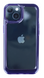 Прозрачный чехол Space case с глянцевым ободком на iPhone 14 (Purpure)