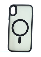 Чехол Clear Case Matte with MagSafe для IPhone Х/Xs (Black)