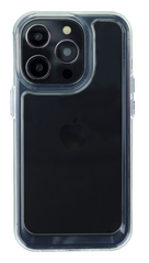 Прозорий чохол Space case з глянцевим обідком на iPhone 14 Pro (CLEAR)