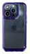 Прозорий чохол Space case з глянцевим обідком на iPhone 14 Pro (Purpure)