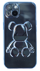 Прозорий чохол Violent bear для iPhone 11 pro max (BLUE)