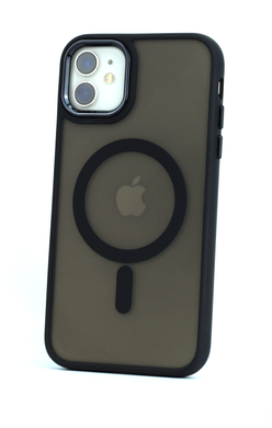 Чохол Clear Case Matte with MagSafe для IPhone 12 (Black)