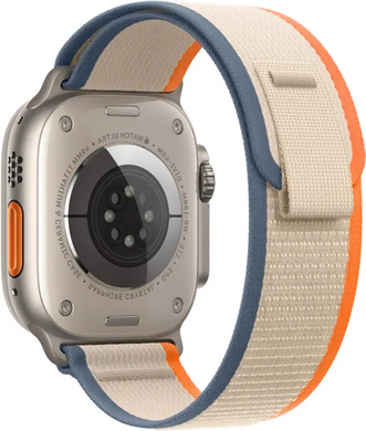 Ремінець Trail Loop для Apple Watch 42/ 44/ 45 / 49 (Orange+beige)