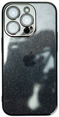 Прозорий чохол з блискітками для iPhone 15 Pro із захистом камери