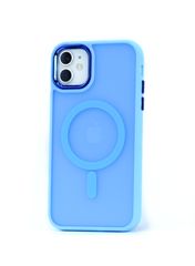 Чохол Clear Case Matte  with MagSafe для IPhone  11 (Light Blue)