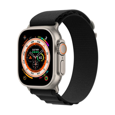 Ремінець Alpine Loop на Apple Watch 42 | 44 | 45 | 49 mm (Black)