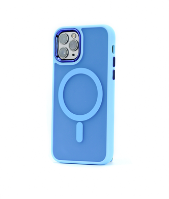 Чехол Clear Case Matte with MagSafe для IPhone 11 PRO (Light Blue)