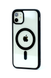 Чехол прозрачный Clear Case with MagSafe для IPhone 12 (black)